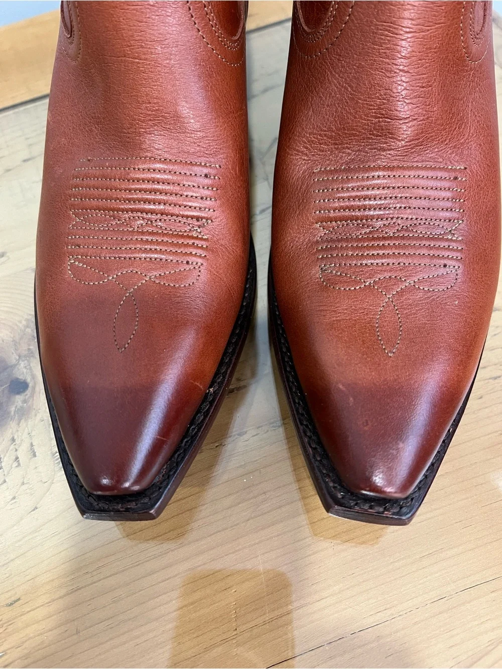 Tecovas Sadie rustic brown Classic Western Leather Cowboy Boots  size 9.5 - Picture 3 of 8